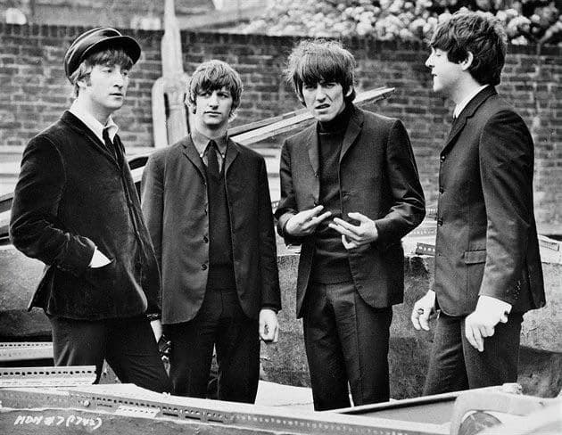 George Harrison scowling
